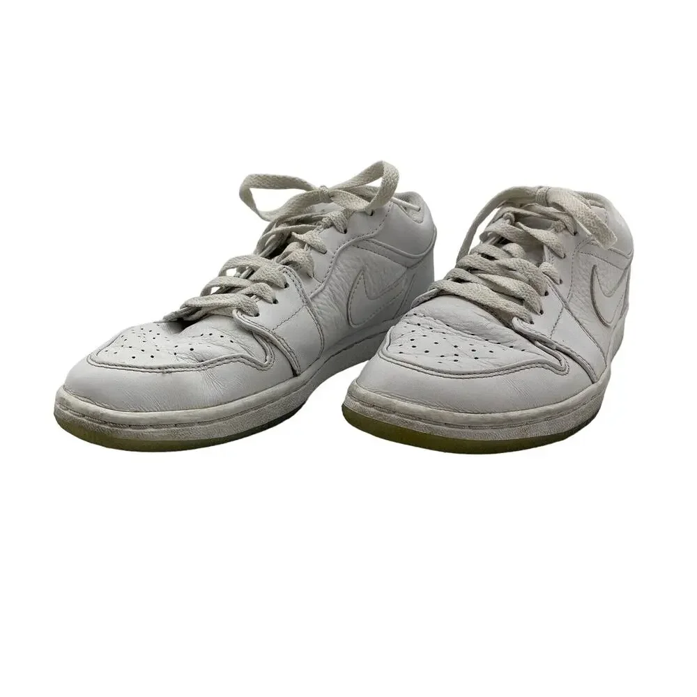 Nike Air Jordan 1 Retro Low - White Metallic Silver 309192-111 Men’s Size 7.5